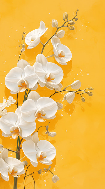 Elegant White Orchid Bloom , orchid, flower HD phone wallpaper