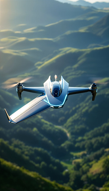 Serene Drone Adventure – Perfect , flying, landscape, technology, futuristic HD phone wallpaper