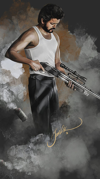 Vijay Beast, Poster HD phone wallpaper
