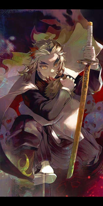 Rengoku, Demon slayer, Anime, Rengoku Kyojuro, Demon slayer fanart, Rengoku lindo, Kimetsu no Yaiba, Pilar das chamas HD phone wallpaper