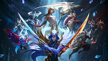 League of Legends champions, Summoner's Rift battles, Gaming masterpiece, Competitive esports HD wallpaper