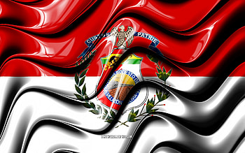 Villazon Flag, , Cities of Bolivia, South America, Day of Villazon, Flag of Villazon, 3D art, Villazon, bolivian cities, Villazon 3D flag, Colombia HD wallpaper