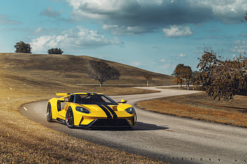Yellow Ford GT 1 , ford-gt, ford, 2019-cars, yellow HD wallpaper
