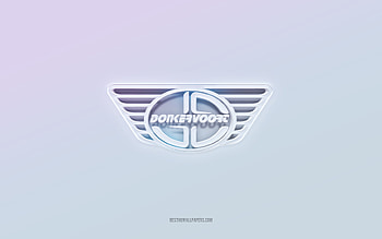 Donkervoort logo, cut out 3d text, white background, Donkervoort 3d logo, Donkervoort emblem, Donkervoort, embossed logo, Donkervoort 3d emblem HD wallpaper