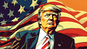 MAGA Presidential Pop-Art, Donald Trump, MAGA HD wallpaper