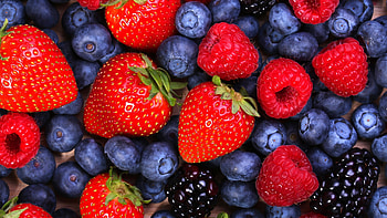 Fruit, blackberry, strawberry, blueberry, food, raspberry HD wallpaper