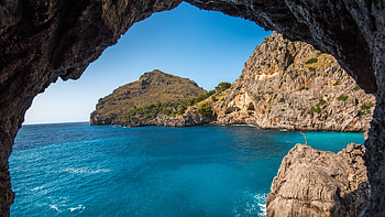 View from Ocean Cave, Nature, View, Ocean, Cave HD wallpaper