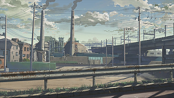 City, Anime HD wallpaper