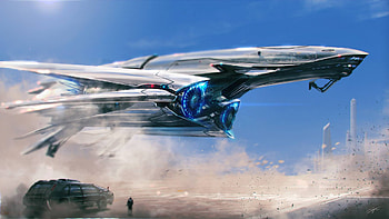 Spaceship Scifi, spaceship, scifi, digital-universe HD wallpaper