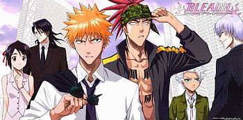 Bleach Anime, bleach, ichigo, tosuhiro, anime, byakuya, gin HD wallpaper