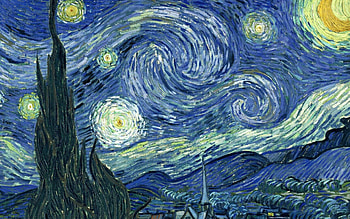 The Starry Night, Paint HD wallpaper