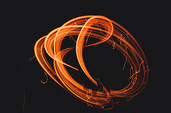 Artwork, firelight, motion, bands HD wallpaper