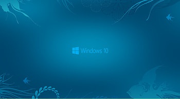 Windows 10 in Abstract Deep Blue See and New Logo | . HD wallpaper