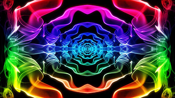 Abstract, Smoke, Circles, Multicolored, Motley, Form, Forms HD wallpaper