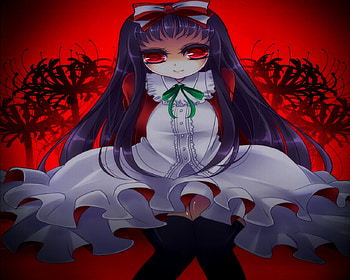 Vampire Girl, anime, red, wall, girl, new, dead, beauty HD wallpaper