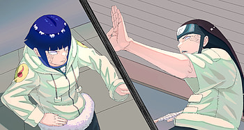 Hinata vs Neji, Neji Hyūga, Hinata Hyuga, Anime, Naruto, Byakugan (Naruto) HD wallpaper