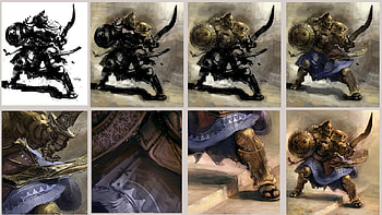 Artwork of Enemy, prince of persia the two thrones, art, enemy, artwork, pop, prince of persia, adventure, action, 2005, video game, weapon, concept art, warrior HD wallpaper
