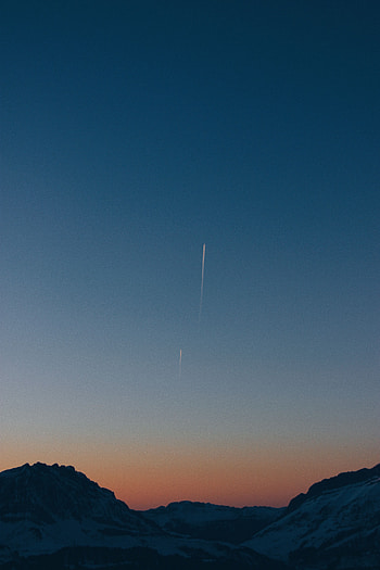 Nature, Sunset, Sky, Mountains, Vertex, Tops HD phone wallpaper
