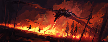 Dragon Throwing Fire, dragon, artist, digital-art, artwork, fantasy, deviantart, fire HD wallpaper