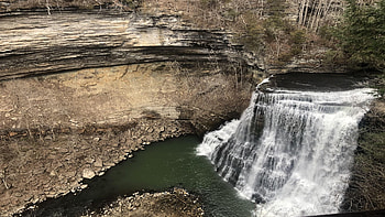 Burgess Falls, Tennessee, river, cascades, trees, rocks, usa, stones HD wallpaper