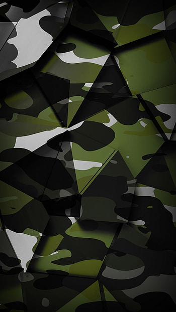 Camo, polygon, military HD phone wallpaper