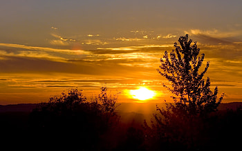 Landscape, Sunset HD wallpaper