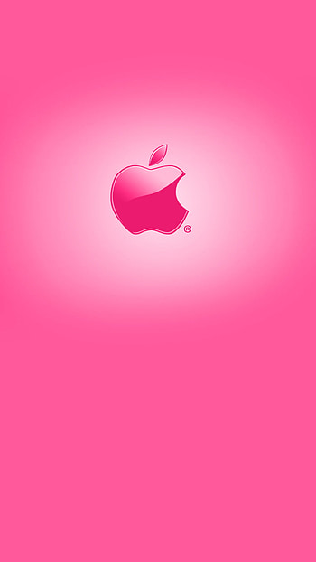 Cute pink Apple. Best ... HD phone wallpaper