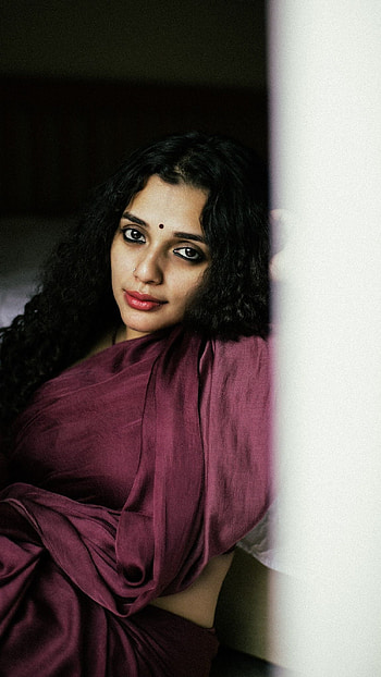 Ann Augustine, saree beauty, model HD phone wallpaper