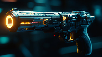 Sci-Fi Laser Gun: A Stunning Ultra, Sci Fi, laser gun, metal HD wallpaper