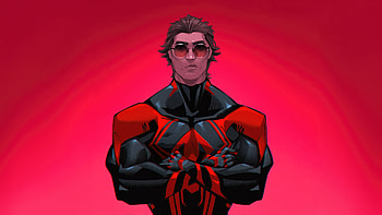 Miguel O Hara Minimal , spiderman-2099, miguel-o-hara, spiderman, superheroes, minimalism, minimalist, artist, artwork, digital-art HD wallpaper