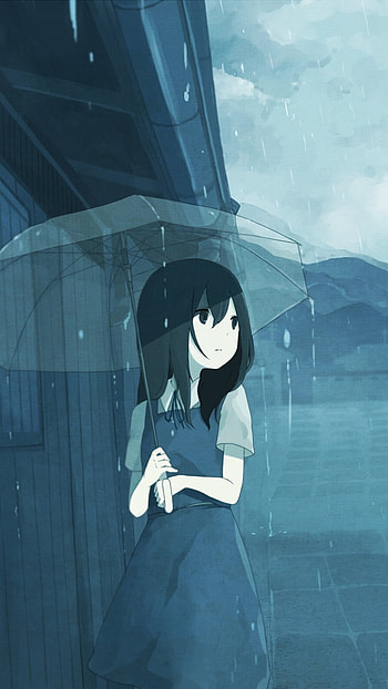 Blue Rain — Original Anime , Anime, Original HD phone wallpaper