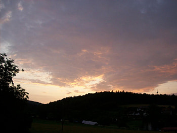 big cloud sunset, big cloud, sunset HD wallpaper