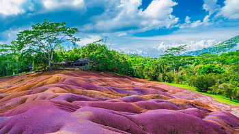 Mauritius Island, Seven coloured earth, Chamarel, Windows 10 spotlight HD wallpaper