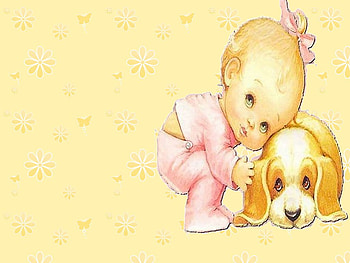 Cute babyand dog, dog, baby, cute, morehead, collage HD wallpaper
