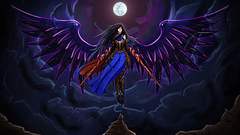 Castlevania Shanoa Moon Night Orderofecclesia , artist, artwork, digital-art, deviantart HD wallpaper