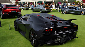 Exhibition, Lamborghini Sesto Elemento HD wallpaper