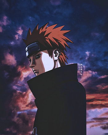 Pain, aesthetic, cloud, naruto, sky, villain, anime HD phone wallpaper