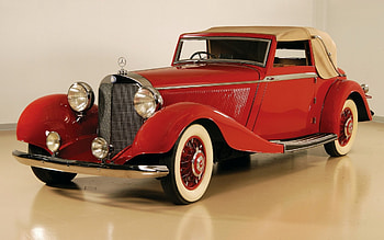 Mercedes, old, brown, beautiful, car HD wallpaper
