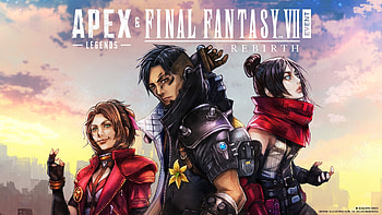 Apex Legends & Final Fantasy VII Rebirth Event, Horizon (Apex Legends), Crypto (Apex Legends), Wraith (Apex Legends), video game, Apex Legends, Final Fantasy VII Rebirth, crossover HD wallpaper