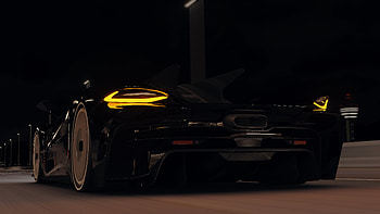 The Koenigsegg Jesko Absolut in the Night, hypercar, Sport Cars, car, Koenigsegg Jesko, Koenigsegg, video game, Assetto Corsa HD wallpaper