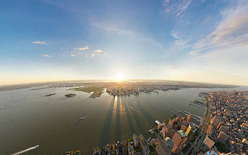 Cities, View From Above, Shine, Light, Morning, New York HD wallpaper