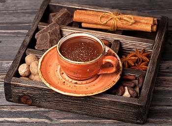 Hot chocolate, Decadent treat, Rich cocoa, Creamy delight HD wallpaper
