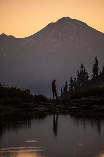 Mountains, Lake, Miscellanea, Miscellaneous, Loneliness, Lonely, Alone HD phone wallpaper