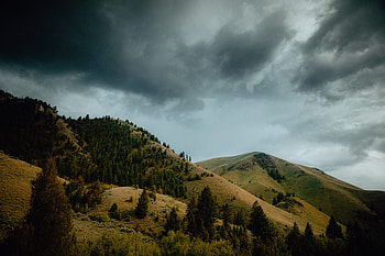 Landscape, Nature, Trees, Mountains, Hills, Slopes HD wallpaper