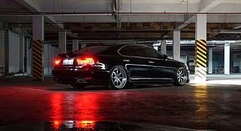 Lexus LS460, Lowered, Black, Tint, Custom Wheels HD wallpaper