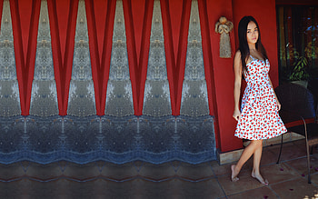 Like A Doll, cute, Li Moon, model, brunette HD wallpaper