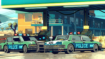 Cyberpunk Edgerunners Anime Police Scene, Anime, Cyberpunk: Edgerunners HD wallpaper