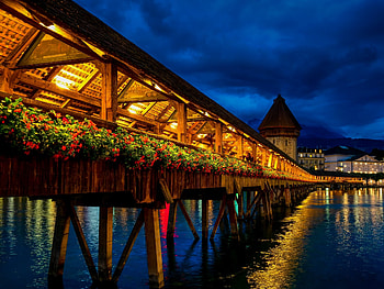 Lights Lucerne, Illumination, , Fonwall HD wallpaper