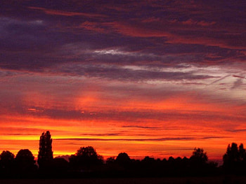 Sunset, sky, nature, sun HD wallpaper