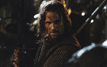 The Two Towers, Brunettes, Movies, Aragorn HD wallpaper